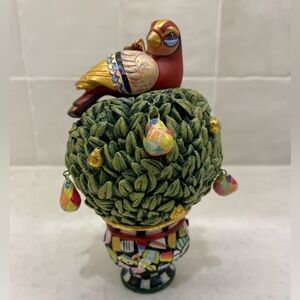 MacKenzie-Childs Partridge in a Pear Tree Christmas Ornament